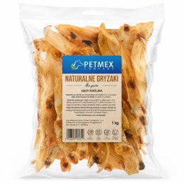 PETMEX Uszy Królika 1kg PETMEX