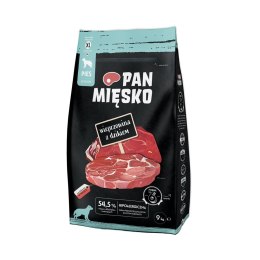 Pan Mięsko Karma sucha dla psa Wieprzowina z dzikiem (dorosły) chrupki XL 9kg PAN MIĘSKO
