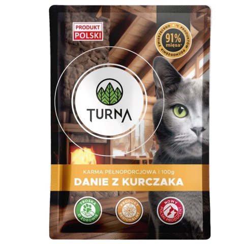 TURNA Cats danie z kurczaka mokra karma 100g TURNA