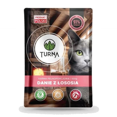 TURNA Cats danie z łososia mokra karma 100g TURNA