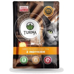 TURNA Cats z indykiem mokra karma 100g TURNA