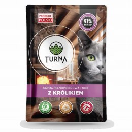 TURNA Cats z królikiem mokrak karma 100g TURNA