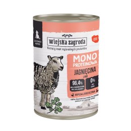 Wiejska Zagroda Karma mokra dla psa Monobiałkowa Jagnięcina (szczeniak) 400g Wiejska zagroda