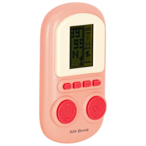Gra elektroniczna zręcznościowa mini konsola przenośna kieszonkowa tetris różowa Kik Sp. z o. o. Sp. k. Gra elektroniczna zręcznościowa mini konsola przenośna kieszonkowa tetris różowa Kik Sp. z o. o. Sp. k.