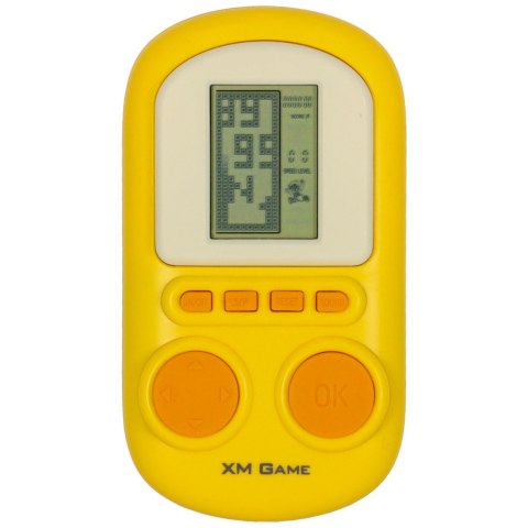 Gra elektroniczna zręcznościowa mini konsola przenośna kieszonkowa tetris żółty Kik Sp. z o. o. Sp. k. Gra elektroniczna zręcznościowa mini konsola przenośna kieszonkowa tetris żółty Kik Sp. z o. o. Sp. k.