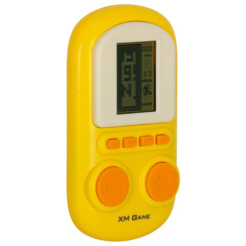 Gra elektroniczna zręcznościowa mini konsola przenośna kieszonkowa tetris żółty Kik Sp. z o. o. Sp. k. Gra elektroniczna zręcznościowa mini konsola przenośna kieszonkowa tetris żółty Kik Sp. z o. o. Sp. k.