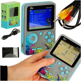 Konsola przenośna do gier mini retro szara Kik Sp. z o. o. Sp. k.