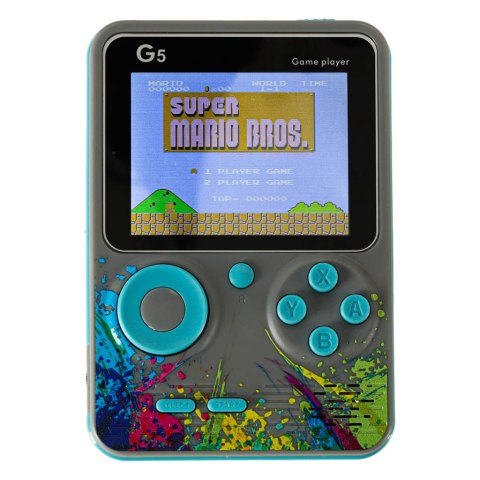 Konsola przenośna do gier mini retro szara Kik Sp. z o. o. Sp. k. Konsola przenośna do gier mini retro szara Kik Sp. z o. o. Sp. k.