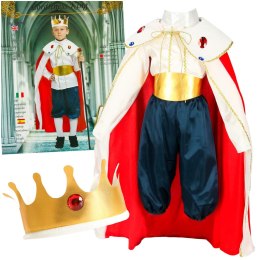 Kostium strój karnawałowy przebranie król korona peleryna jasełka rozmiar M 110-120cm Kik Sp. z o. o. Sp. k.