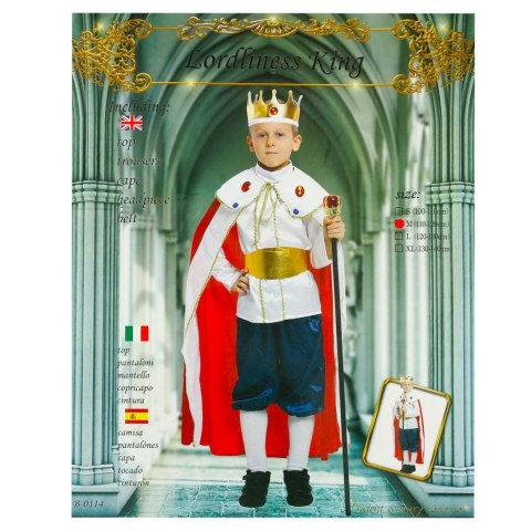 Kostium strój karnawałowy przebranie król korona peleryna jasełka rozmiar M 110-120cm Kik Sp. z o. o. Sp. k. Kostium strój karnawałowy przebranie król korona peleryna jasełka rozmiar M 110-120cm Kik Sp. z o. o. Sp. k.