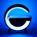 Lampka LED Gamingowa RGB głośnik ładowarka indukcyjna czarna Kik Sp. z o. o. Sp. k.