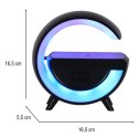 Lampka LED Gamingowa RGB głośnik ładowarka indukcyjna czarna Kik Sp. z o. o. Sp. k.