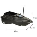 Łódka zanętowa zdalnie sterowana łódź D16B GPS 2 kg 12 000 mAh 500m Kik Sp. z o. o. Sp. k.