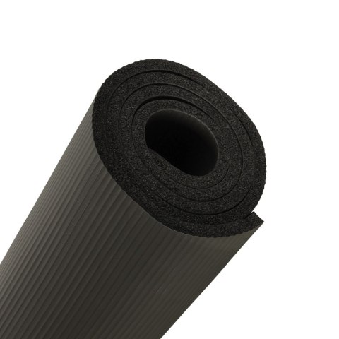 Mata do ćwiczeń jogi gimnastyczna treningowa fitness karimata gruba 1,5cm czarna + pokrowiec Kik Sp. z o. o. Sp. k. Mata do ćwiczeń jogi gimnastyczna treningowa fitness karimata gruba 1,5cm czarna + pokrowiec Kik Sp. z o. o. Sp. k.