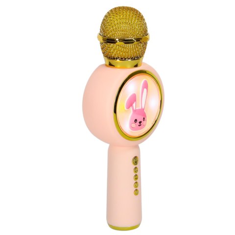 Mikrofon bezprzewodowy do karaoke bluetouch głośnik króliczek różowy Kik Sp. z o. o. Sp. k. Mikrofon bezprzewodowy do karaoke bluetouch głośnik króliczek różowy Kik Sp. z o. o. Sp. k.