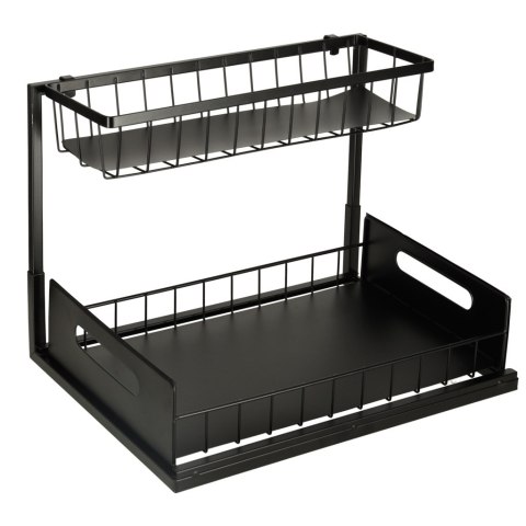 Organizer szafka półka kuchenna kosz pod zlew umywalkę wysuwana półka pojemnik 2-poziomowy metal Kik Sp. z o. o. Sp. k. Organizer szafka półka kuchenna kosz pod zlew umywalkę wysuwana półka pojemnik 2-poziomowy metal Kik Sp. z o. o. Sp. k.