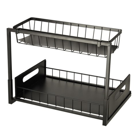 Organizer szafka półka kuchenna kosz pod zlew umywalkę wysuwana półka pojemnik 2-poziomowy metal Kik Sp. z o. o. Sp. k. Organizer szafka półka kuchenna kosz pod zlew umywalkę wysuwana półka pojemnik 2-poziomowy metal Kik Sp. z o. o. Sp. k.