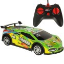 Samochód RC sportowy zdalnie sterowany na pilot auto wyścigowe drift z LED światłami zielony Kik Sp. z o. o. Sp. k.