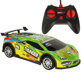 Samochód RC sportowy zdalnie sterowany na pilot auto wyścigowe drift z LED światłami zielony Kik Sp. z o. o. Sp. k.