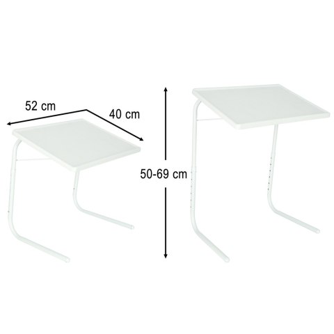Stolik pod laptopa do laptopa stół wielofunkcyjny składany regulowany 69cm biały Kik Sp. z o. o. Sp. k. Stolik pod laptopa do laptopa stół wielofunkcyjny składany regulowany 69cm biały Kik Sp. z o. o. Sp. k.
