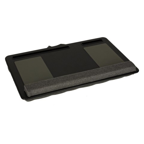 Stolik pod laptopa przenośny taca do łóżka na kolana podstawka czarny z poduszką Kik Sp. z o. o. Sp. k. Stolik pod laptopa przenośny taca do łóżka na kolana podstawka czarny z poduszką Kik Sp. z o. o. Sp. k.