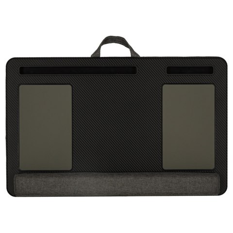 Stolik pod laptopa przenośny taca do łóżka na kolana podstawka czarny z poduszką Kik Sp. z o. o. Sp. k. Stolik pod laptopa przenośny taca do łóżka na kolana podstawka czarny z poduszką Kik Sp. z o. o. Sp. k.