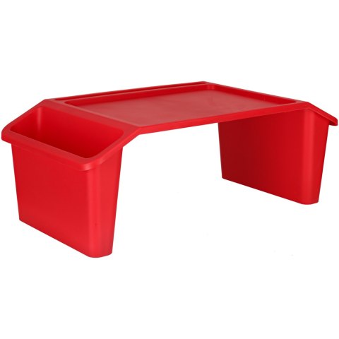 Stolik pod laptopa z organizerem podróżny samochodowy dla dzieci z kieszeniami śniadaniowy podstawka przenośny stabilny czerwony Kik Sp. z o. o. Sp. k. Stolik pod laptopa z organizerem podróżny samochodowy dla dzieci z kieszeniami śniadaniowy podstawka przenośny stabilny czerwony Kik Sp. z o. o. Sp. k.