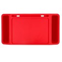 Stolik pod laptopa z organizerem podróżny samochodowy dla dzieci z kieszeniami śniadaniowy podstawka przenośny stabilny czerwony Kik Sp. z o. o. Sp. k.