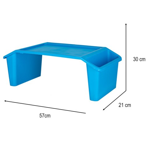 Stolik pod laptopa z organizerem podróżny samochodowy dla dzieci z kieszeniami śniadaniowy podstawka przenośny stabilny niebiesk Kik Sp. z o. o. Sp. k. Stolik pod laptopa z organizerem podróżny samochodowy dla dzieci z kieszeniami śniadaniowy podstawka przenośny stabilny niebiesk Kik Sp. z o. o. Sp. k.