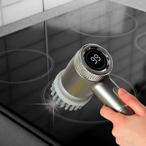 Szczotka myjka elektryczna do czyszczenia 5w1 do łazienki podłogi fug basenu LED Kik Sp. z o. o. Sp. k. Szczotka myjka elektryczna do czyszczenia 5w1 do łazienki podłogi fug basenu LED Kik Sp. z o. o. Sp. k.