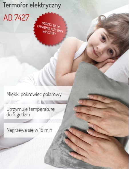 Termofor elektryczny poduszka rozgrzewająca ogrzewacz Adler AD 7427 FOX Sp. z o. o. Termofor elektryczny poduszka rozgrzewająca ogrzewacz Adler AD 7427 FOX Sp. z o. o.