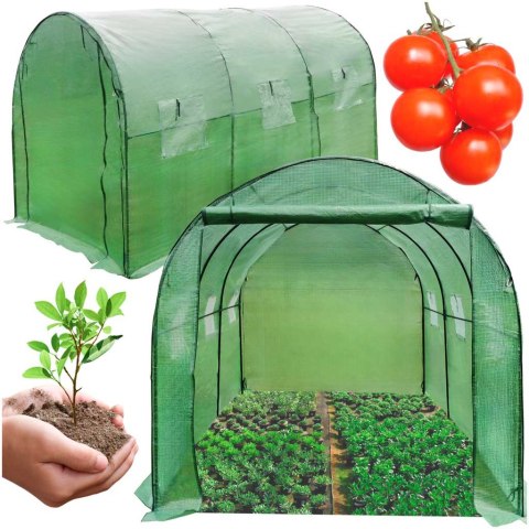 Tunel foliowy ogrodowy szklarnia na warzywa rośliny 3x2x2 m Kik Sp. z o. o. Sp. k. Tunel foliowy ogrodowy szklarnia na warzywa rośliny 3x2x2 m Kik Sp. z o. o. Sp. k.