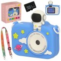 Aparat cyfrowy fotograficzny dla dzieci kamera zabawka + karta 32GB niebieski astronauta Kik Sp. z o. o. Sp. k.