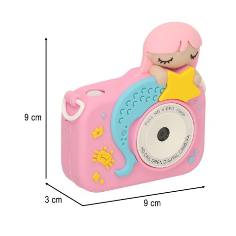 Aparat cyfrowy fotograficzny dla dzieci kamera zabawka + karta 32GB różowy syrenka Kik Sp. z o. o. Sp. k. Aparat cyfrowy fotograficzny dla dzieci kamera zabawka + karta 32GB różowy syrenka Kik Sp. z o. o. Sp. k.
