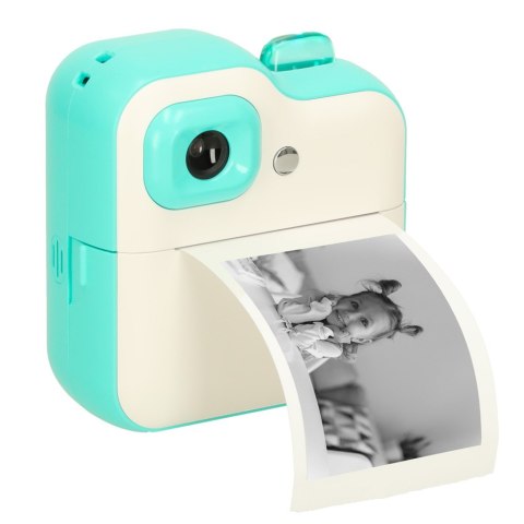 Kik Sp. z o. o. Sp. k. Aparat fotograficzny natychmiastowy drukarka termiczna + wkłady karta 32GB zielony Kik Sp. z o. o. Sp. k. Aparat fotograficzny natychmiastowy drukarka termiczna + wkłady karta 32GB zielony