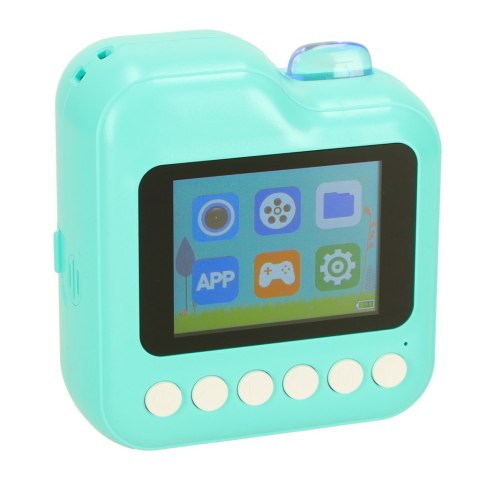 Kik Sp. z o. o. Sp. k. Aparat fotograficzny natychmiastowy drukarka termiczna + wkłady karta 32GB zielony Kik Sp. z o. o. Sp. k. Aparat fotograficzny natychmiastowy drukarka termiczna + wkłady karta 32GB zielony