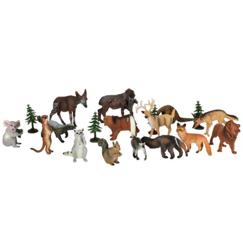 Figurki zwierząt zwierzęta zoo safari farma akcesoria skrzynka 19 el. Kik Sp. z o. o. Sp. k. Figurki zwierząt zwierzęta zoo safari farma akcesoria skrzynka 19 el. Kik Sp. z o. o. Sp. k.
