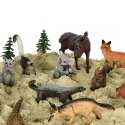 Figurki zwierząt zwierzęta zoo safari farma akcesoria skrzynka 19 el. Kik Sp. z o. o. Sp. k.