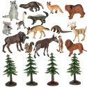 Figurki zwierząt zwierzęta zoo safari farma akcesoria skrzynka 19 el. Kik Sp. z o. o. Sp. k.