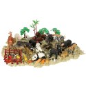 Figurki zwierząt zwierzęta zoo safari farma akcesoria skrzynka 59 el. Kik Sp. z o. o. Sp. k.