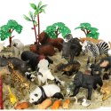 Figurki zwierząt zwierzęta zoo safari farma akcesoria skrzynka 59 el. Kik Sp. z o. o. Sp. k.