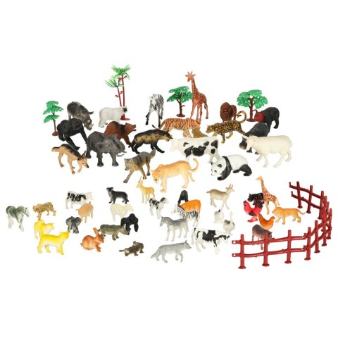 Figurki zwierząt zwierzęta zoo safari farma akcesoria skrzynka 59 el. Kik Sp. z o. o. Sp. k. Figurki zwierząt zwierzęta zoo safari farma akcesoria skrzynka 59 el. Kik Sp. z o. o. Sp. k.