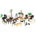 Figurki zwierząt zwierzęta zoo safari farma akcesoria skrzynka 59 el. Kik Sp. z o. o. Sp. k.