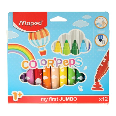 CX Sp. z o. o. Flamastry mazaki dla małych dzieci 1+ Maped 12 kolorów CX Sp. z o. o. Flamastry mazaki dla małych dzieci 1+ Maped 12 kolorów