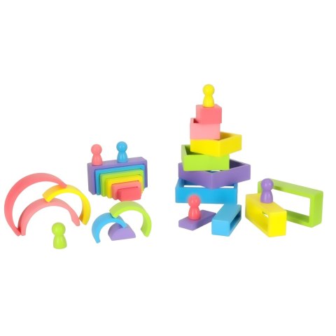 Klocki drewniane edukacyjne układanka tęcza puzzle montessori tęcza kolorowe Kik Sp. z o. o. Sp. k. Klocki drewniane edukacyjne układanka tęcza puzzle montessori tęcza kolorowe Kik Sp. z o. o. Sp. k.