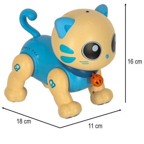Kot kotek interaktywny zdalnie sterowany na pilota RC robot skacze niebieski Kik Sp. z o. o. Sp. k. Kot kotek interaktywny zdalnie sterowany na pilota RC robot skacze niebieski Kik Sp. z o. o. Sp. k.