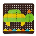 Mozaika geometryczna układanka kreatywna kształty 170 elementów Kik Sp. z o. o. Sp. k.