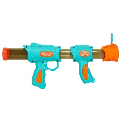 Pistolet na kulki karabin na piankowe naboje solidny dla dzieci gra 2w1 niebieski Kik Sp. z o. o. Sp. k. Pistolet na kulki karabin na piankowe naboje solidny dla dzieci gra 2w1 niebieski Kik Sp. z o. o. Sp. k.