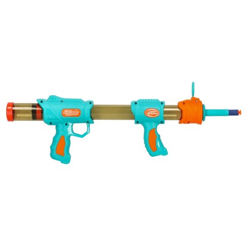 Pistolet na kulki karabin na piankowe naboje solidny dla dzieci gra 2w1 niebieski Kik Sp. z o. o. Sp. k. Pistolet na kulki karabin na piankowe naboje solidny dla dzieci gra 2w1 niebieski Kik Sp. z o. o. Sp. k.