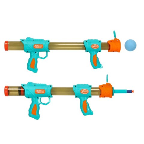 Pistolet na kulki karabin na piankowe naboje solidny dla dzieci gra 2w1 niebieski Kik Sp. z o. o. Sp. k. Pistolet na kulki karabin na piankowe naboje solidny dla dzieci gra 2w1 niebieski Kik Sp. z o. o. Sp. k.